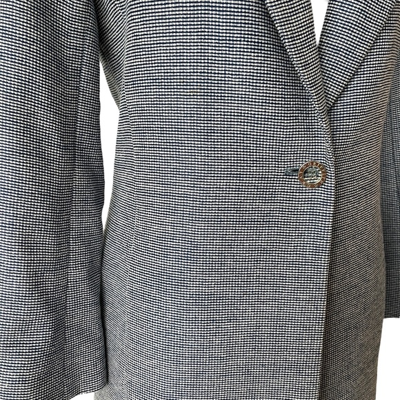 Vintage Griffith & Gray Blue & White Blazer Skirt Suit Set - Picture 2 of 8